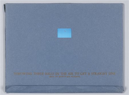JOHN BALDESSARI
Throwing three balls in the air to get a straight line (best of thirty-six attemps), 1973