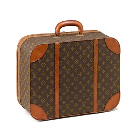 Valigia vintage rigida Louis Vuitton anni '60/'70 in tela monogram con...