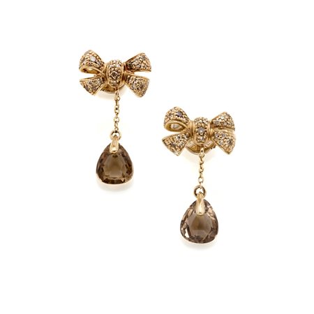 Orecchini pendenti firmati Pomellato, collezione Forever, in oro rosa 18 Kt...