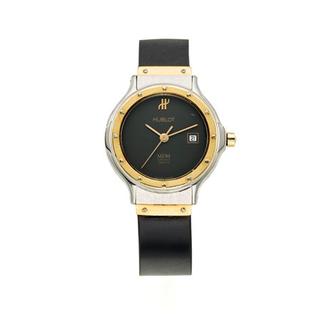 MDM Hublot, ref. 26623, anni '80. Cassa in acciaio e oro giallo 18 Kt, con...