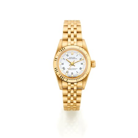 Rolex Oyster Perpetual Lady , ref. 67198, anno 1991. Cassa in oro giallo 18...