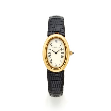 Cartier Baignoire realizzato da Beuch Girod, anni '70. Cassa in oro giallo 18...