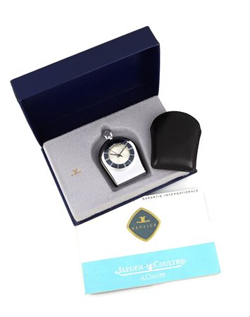 Jaeger Le Coultre Memovox Travel Clock anni '70. Cassa in acciaio. Movimento...