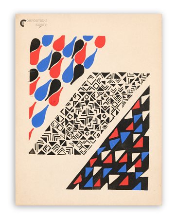 SONIA DELAUNAY (1885-1979) - Compositions couleurs idées (Planche n. 17), 1930 circa
