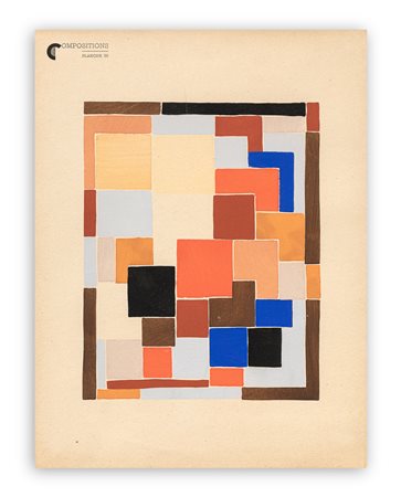 SONIA DELAUNAY (1885-1979) - Compositions couleurs idées (Planche n. 36), 1930 circa