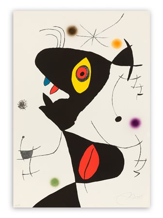 JOAN MIRÓ (1893-1983) - Oda a Juan Miró (Plate VI), 1973