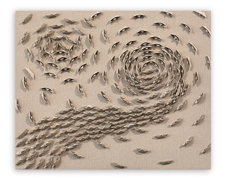 RICCARDO GUSMAROLI (1963) - Vortice Ecrù, 2022