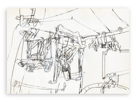 VALERIO ADAMI (1935) - Senza Titolo, 1960