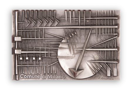 ARNALDO POMODORO (1926) - Targa per comune di Milano, 1978