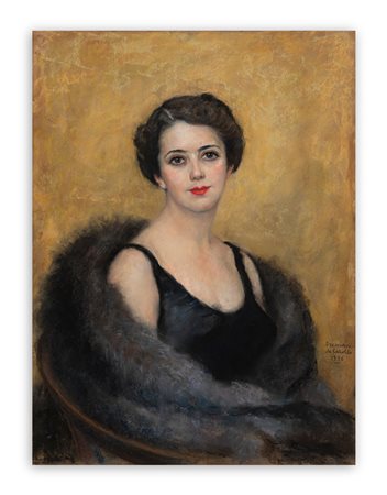 ARCHIMEDE BRESCIANI DA GAZOLDO (1881-1939) - Senza Titolo (Fulvia Boeche), 1936