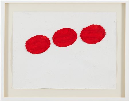 Pino Pinelli (Catania, 1938) Senza titolo 2017 Tre elementi rossi di cm. 9x12...