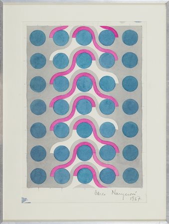 Carlo Nangeroni (New York, 1922 - Savona, 2018) Senza titolo 1967 Acquerello...