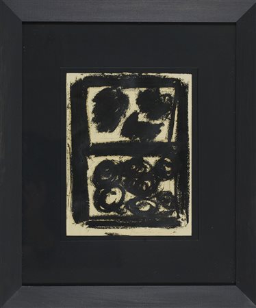 Jannis Kounellis (Atene, 1936 - Roma, 2017) Senza titolo 2000 Catrame su...