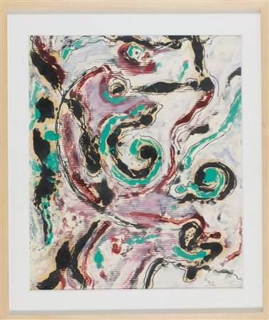 Gilllo Dorfles (Trieste, 1910 - Milano, 2018) Senza titolo 1992 Acrilico e...