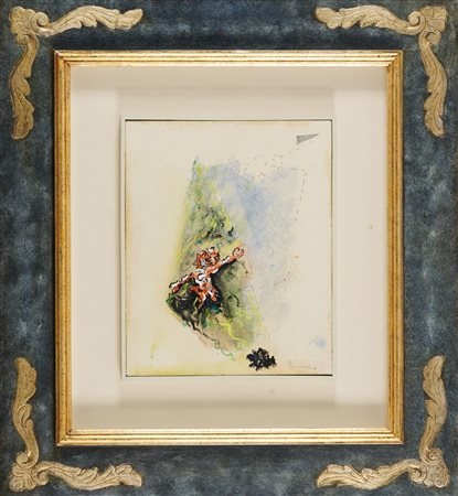 Tancredi Parmeggiani (Feltre (Bl), 1927 - Roma, 1964) Facezia: Matto 1960 cm....