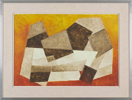 Leon Gischia (Dax, 1903 - 1991) Composition 15M 1974 Olio su tela cm. 45x65...
