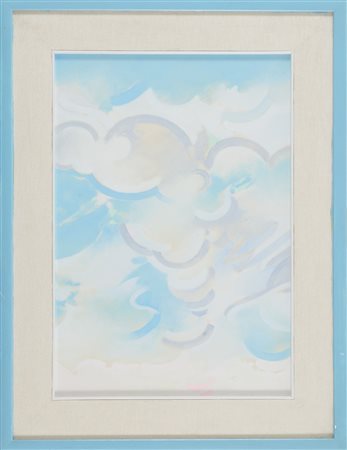 Umberto Buscioni (Bonelle (Pt), 1931 - Pistoia, 2019) Piccolo cielo 1983 Olio...