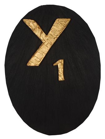 Umberto Mariani (Milano, 1936) Specchio N° 77 1993 Olio su tavola e foglia...