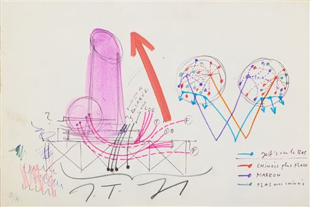 Jean Tinguely (Friburgo, 1925 - Friburgo, 1992) Da "La Vittoria" 1970...