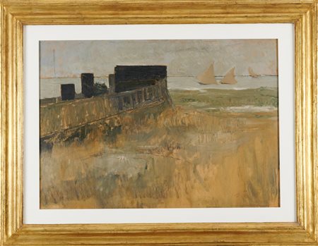 Lorenzo Viani (Viareggio, 1882 - Ostia, 1936) Tiro a segno (Il Poligono) 1932...