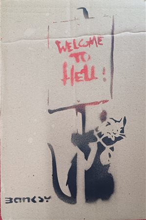 Banksy “Welcome to hell” 2015