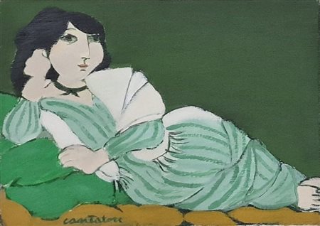 Domenico Cantatore “Odalisca” 1972