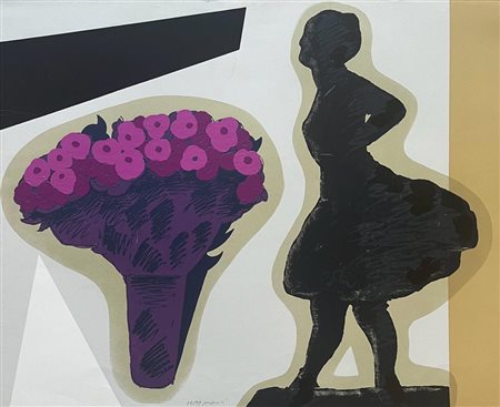 Concetto Pozzati “Nello studio di Degas”