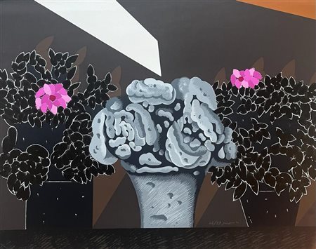 Concetto Pozzati “Fiori neri” 