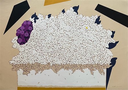 Concetto Pozzati “Fiori bianchi”