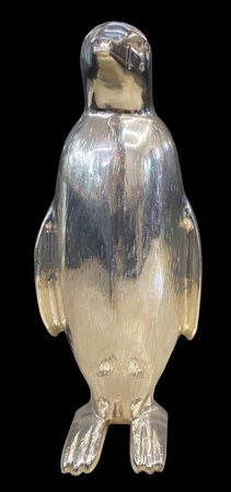 Cracking Art Group PINGUINO scultura in plastica dipinta, cm 124x50x45 Lievi...