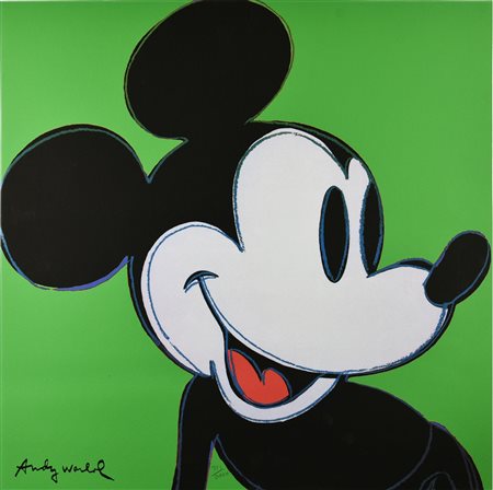 D'apres Andy Warhol MICKEY MOUSE stampa tipografica su cartoncino, cm...