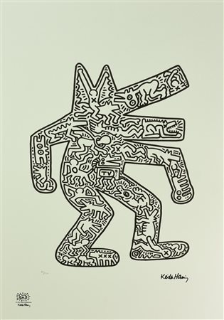 Da Keith Haring UNTITLED fotolitografia, cm 70x50; es. 49/150 firma in lastra...