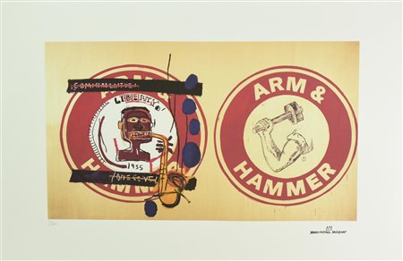 Da Jean Michel Basquiat UNTITLED fotolitografia, cm 50x70; es. 10/250 firma...