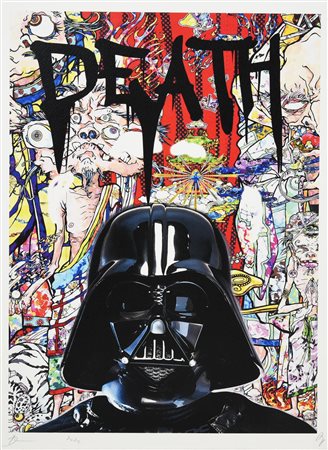 DEATH NYC DEATH DART FENER, 2020 serigrafia, cm 45x32; es. A.P. firma, data e...