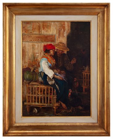 Luigi Pastega Venezia 1858 - 1927 Il corteggiamento