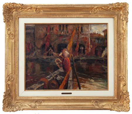 Giuseppe Solenghi Milano 1879 - Cernobbio (CO) 1944  Nel Canale (Venezia)