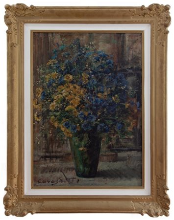Giuseppe Cavasanti Valmadonna (AL) 1895 - Laigueglia (SV) 1980 Vaso di fiori 