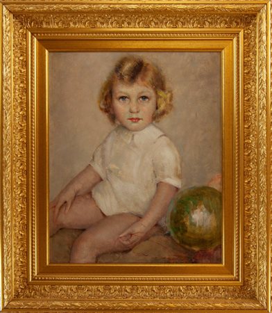 Giuseppe Sobrile Torino 1879 - Forno Alpi Graie (TO) 1956 Occhi azzurri