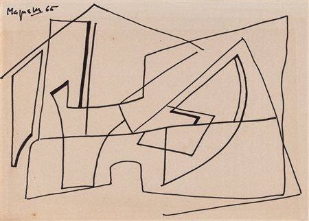 Alberto Magnelli (Firenze 1888-Parigi 1971)  - Composizione, 1965