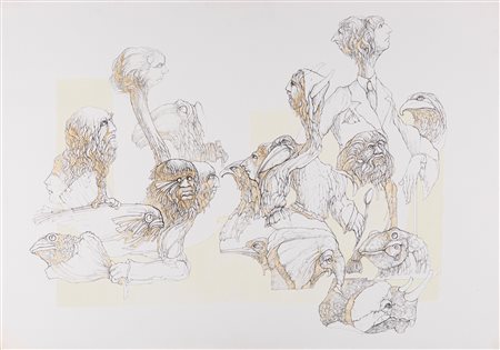 Fabrizio Clerici (Milano 1913-Roma 1993)  - Senza titolo 