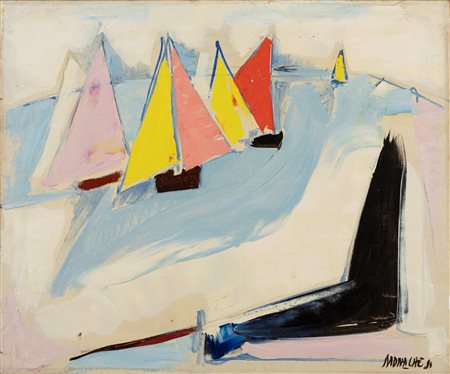 Sante Monachesi (1910-1991)  - Barche, 1955