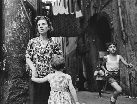 Vittorio Buonanno (attribuito a) (XX sec.)  - Scene di strada, 1951