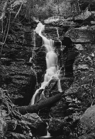 George Tice (1938)  - Waterfall, Autumn, dal portfolio "Peekamose", 1971/1972