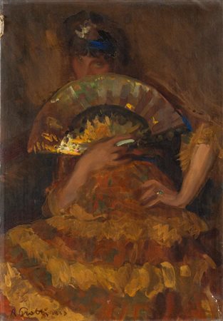 Alfredo Protti (Bologna 1882 - 1949), “Parata”, 1913.
