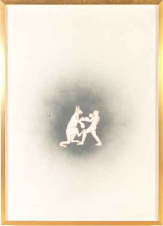 Sandro Chia (Firenze 1946), “Canguro e pugile”, 1975.