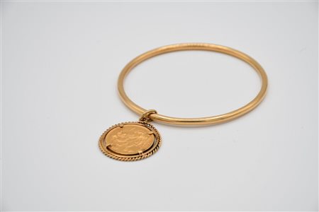 Bracciale in oro 750 con sterlina Giorgio, marchio VI