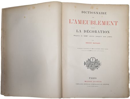 Henry Havard (Charolles 1838-Parigi 1921)  - Dictionnaire de l'amublement et de la décoration