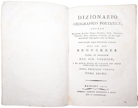 Dizionario geografico portatile, 1810