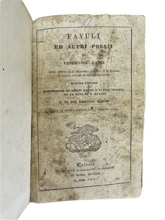 Favuli e Autri Poesii di Venerando Gangi, 1839