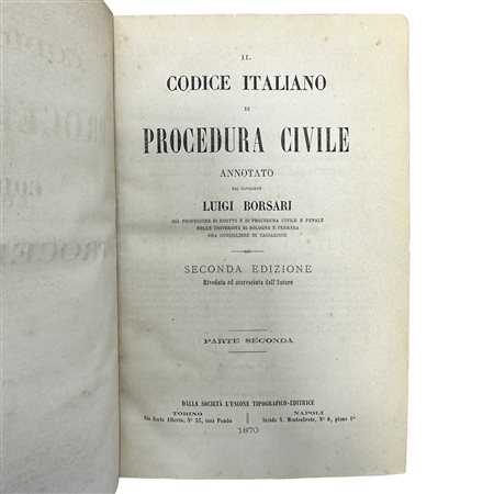 Il codice italiano di procedura civile. Parte seconda, 1870